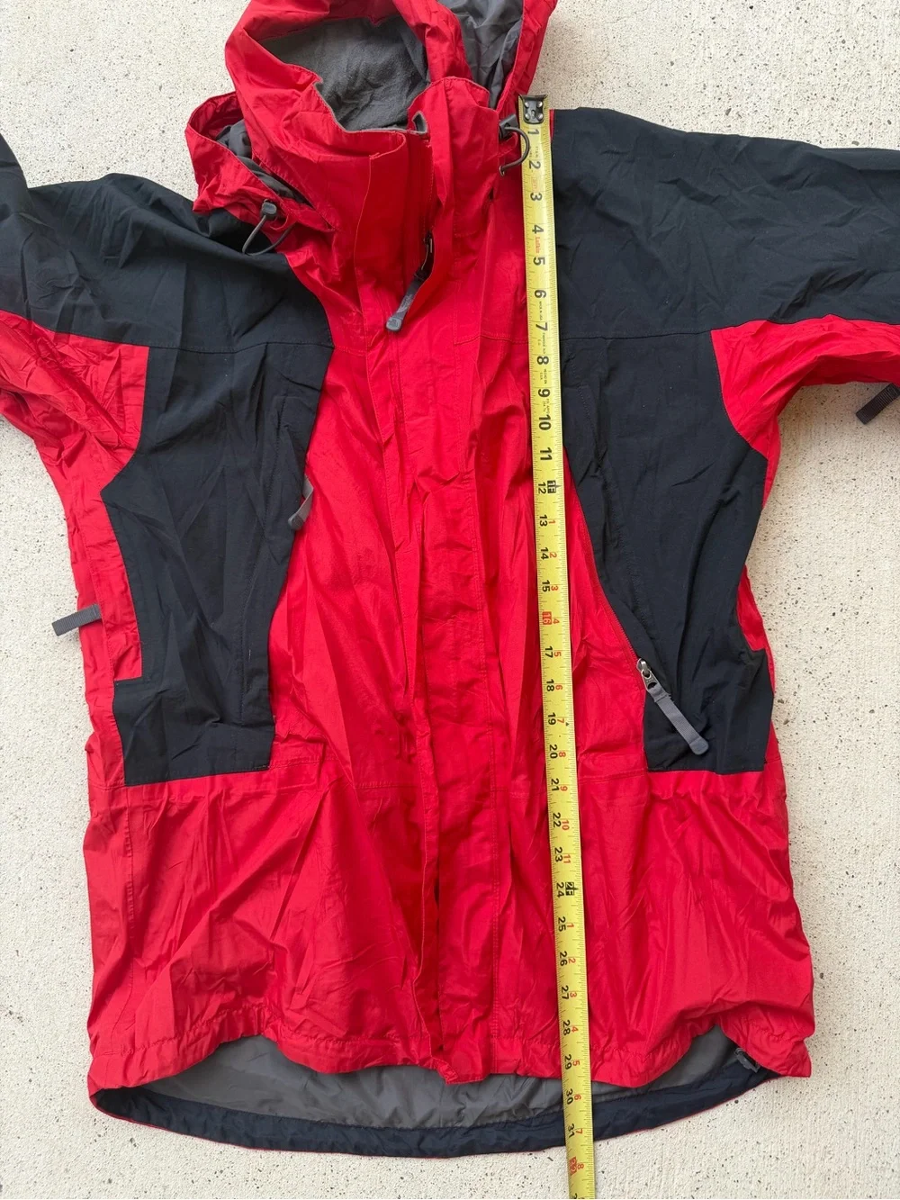 The North Face Gore Tex Mountain Jacket Red Black Waterproof Mens M - Picture 13 of 14